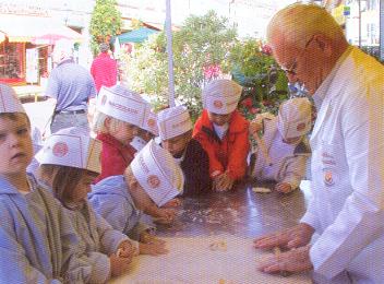 Children making pastry