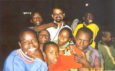Salesian and children in Kenya